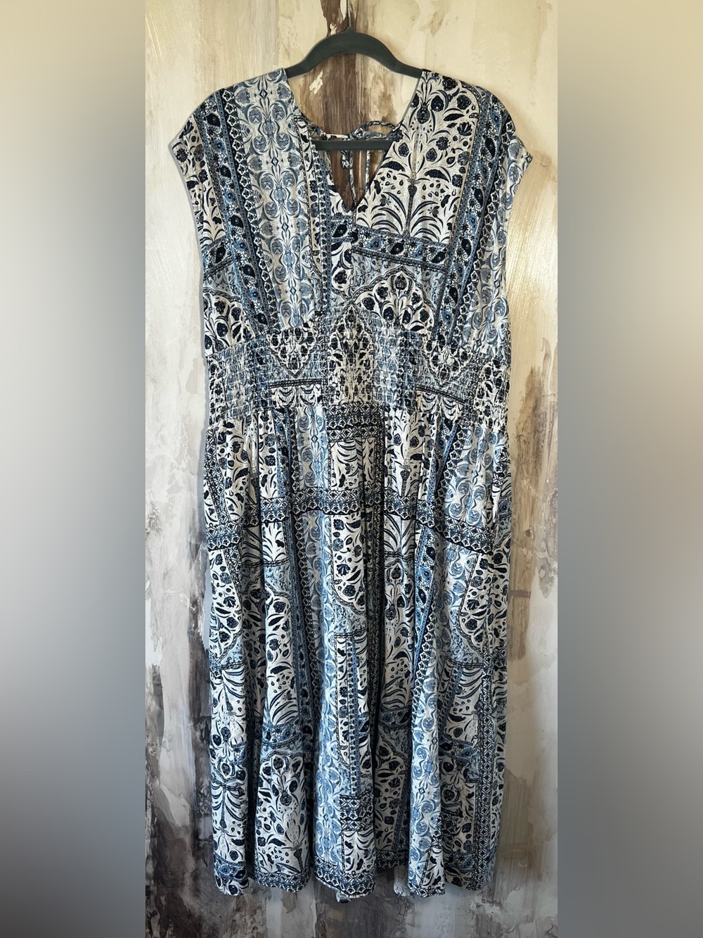 Old Navy Boho Print Long Dress Size XL